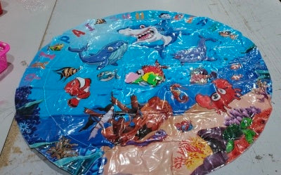 Cooling Pet Bed – Summer Ice Mat for Dogs & Cats Overview: The enhanced thickness ensures water playmat durability and long-lasting use. This water playmat features a fish design that captures the attention of pets and children. This water playmat for cat
