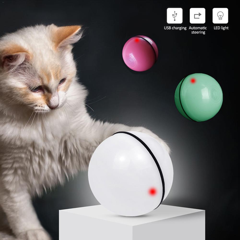GlowChase Describe: 1. Two color mode design, unique red light mode and colorful light change mode, attract your kitten at any time. This cat toy has bells and feathers, which can stimulate the cat's hunting instinct. 2. Built-in cat's favorite catnip: Th