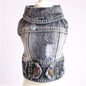 Designer Denim Dog Jacket – Trendy Vest for Small Pets Overview: Denim one piece dog jacket are made from soft denim fabric, durable and comfortable, prevent your pets effectively from direct sunlight in summer, keep warm in fall and winter. Machine-washa
