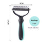 KnotAway™ Dual Pet Comb Product information: Specifications: Pink small size, pink large-sized, blue Small size small size, blue plus size, new style pink small size, new style pink pink large-sized, new blue color blue Small size small size, new blue col