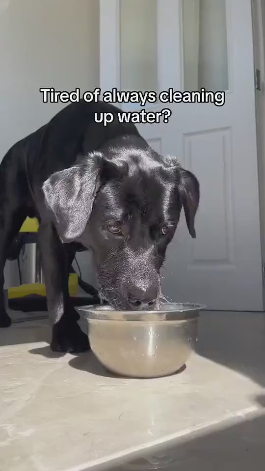 SpillSafe Pet Feeder Overview: 1.Extreme Large Capacity: With the dimension 8.8 x 7.2 x 2 inches, the bowl has a pretty large and practical capacity, about 35oz in total, which is enough for dogs to drink a whole day. 2.Double Anti-spill: The waterproof e