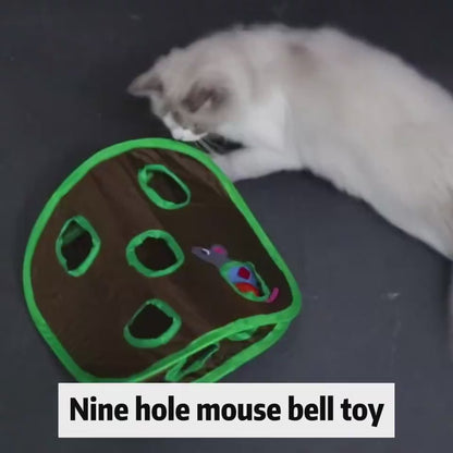 PawMaze Overview: 1. Designed with a ball and mouse tucked away inside, the nine-hole interactive cat toys increase your cat's curiosity, it will have a lot of fun poking at the mouse & ball inside. Great for multiple cats 2. These cat toys will also stim
