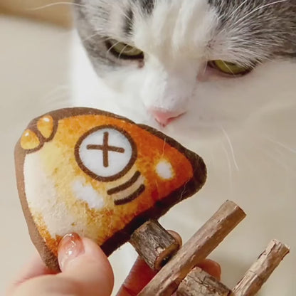 Simulated Fishbone – Wooden Chew Toy for Cats Product information: Color: Grilled fish bone toy Specification: about 16.5 * 6.5cm Material: Plush Category: Pet Toys Packing list: Plush toy X1 Product Image: Chew Toys