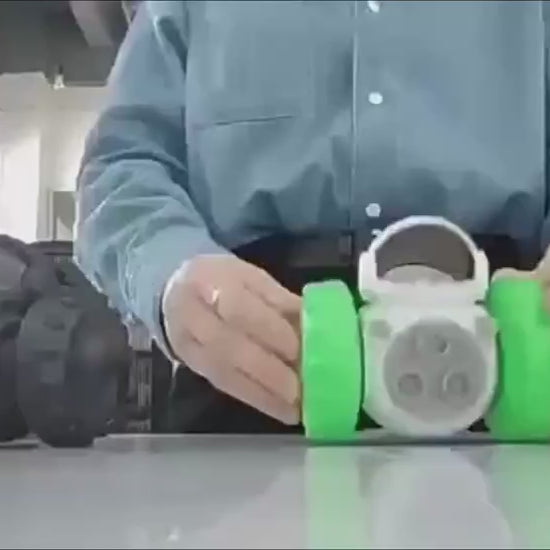 TreatRider Overview: New upgrade toy: intelligent robot tumbler design. Rolling balance system, no electric drive required, it will keep standing no matter how the dog pushes it. Dogs can be rewarded by constantly pushing it, greatly extending pet eating