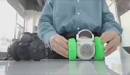 TreatRider Overview: New upgrade toy: intelligent robot tumbler design. Rolling balance system, no electric drive required, it will keep standing no matter how the dog pushes it. Dogs can be rewarded by constantly pushing it, greatly extending pet eating