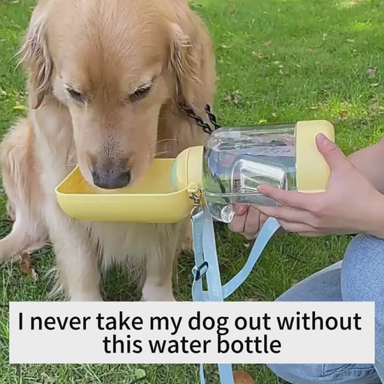 PawSip & Snack Pot 2-in-1 Portable Dog Water & Food Bottle – Hydration On-the-Go Make every walk, hike, or travel adventure with your furry companion easier with our 2-in-1 Dog Water Bottle with Food Container. Designed for convenience, durability, and po