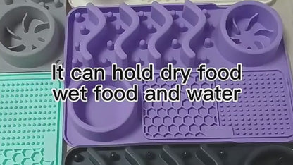 FurSniff Pet Mat Overview: 1. The licking mat is a unique form of pet slow-feeder dog bowl for the dog and puppies. 2. The lick mats have different textures whose design effectively reduces the speed of a pet’s eating 3. It cleans the pet's tongue and pro