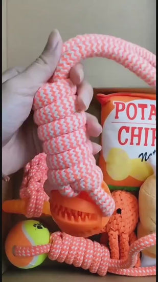 SnackRope – Interactive Leaking Ball for Chewing & Cleaning Teeth Overview: 1. Rubber balls and dog bite chew balls keep your dog's teeth and gums clean and healthy. 2. The surface protrudes from the particles, which can grind teeth and protect the oral h