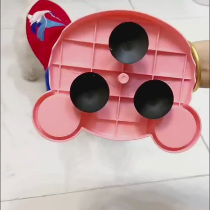 IQTreat Pet Toy Overview: 1. The bottom is upgraded with a solid suction cup, which is non-slip and stable, and will not slip. The bottom adopts a suction cup for firm adsorption, which can be adsorbed on smooth floor tiles. The product is more stable and
