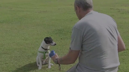 PawZap Treat Launcher Overview: It comes with a wrist strap, that makes it very portable. The handle is designed to give you a comfortable grip. Perfect for dogs and cats, easy to load and fun to use. This toy is great interactive fun for you and your dog