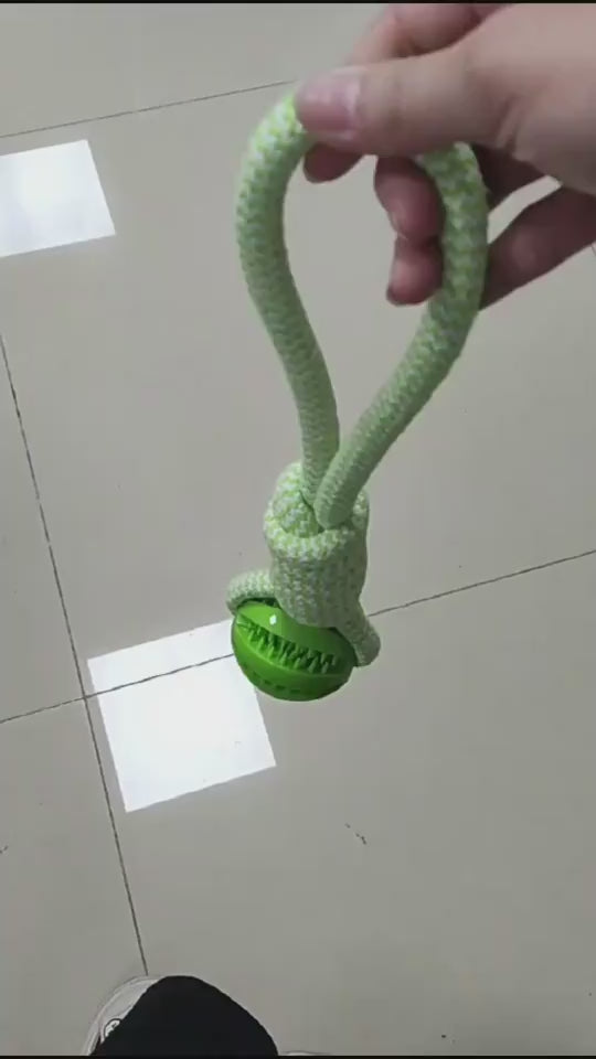 SnackRope – Interactive Leaking Ball for Chewing & Cleaning Teeth Overview: 1. Rubber balls and dog bite chew balls keep your dog's teeth and gums clean and healthy. 2. The surface protrudes from the particles, which can grind teeth and protect the oral h