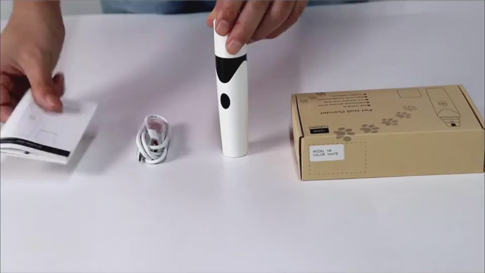 NailWhirl™ Electric Pet Trimmer Overview: Low Vibration and Low Noise - This Pet Nail Grinder is equipped with a super mute motor but powerful. It gently removes thin layers of the nail with low noise and low vibration, so that sensitive pets will be happ