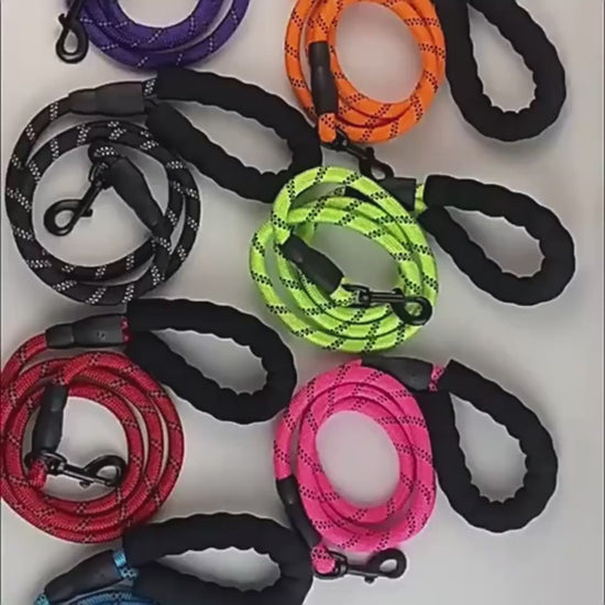 PacePup Overview: - Foam handle, experience walking dog easily - Sewing with herringbone car encryption needle, more robust and safe to walk the dog - Encrypted imitation nylon reflective anti-skid handle - Electrophoresis black hooks are made of zinc all