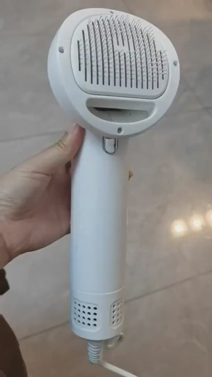 GroomBlow™ – Silent Smart Dryer & Comb for Pets Dry and groom your pet with ease using the GroomBlow™ Smart Pet Hair Dryer – the ultimate 2-in-1 tool designed to keep your dog or cat calm, clean, and fluffy. 2-in-1 Blow & Brush: Dries and detangles at the