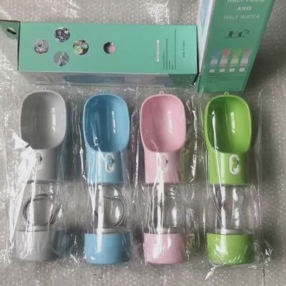 PawTrio Travel Cup Product Information: Material: Plastic Color: blue, pink, green, grey Size: 25.5x7x7cm Weight: 180g Capacity: 458ml Features: Plastic material for human use, high-temperature resistance, no deformation when filled with hot water Large o